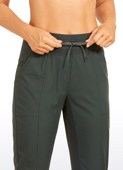 Striped Cinched Leg Pocket Pant 27''