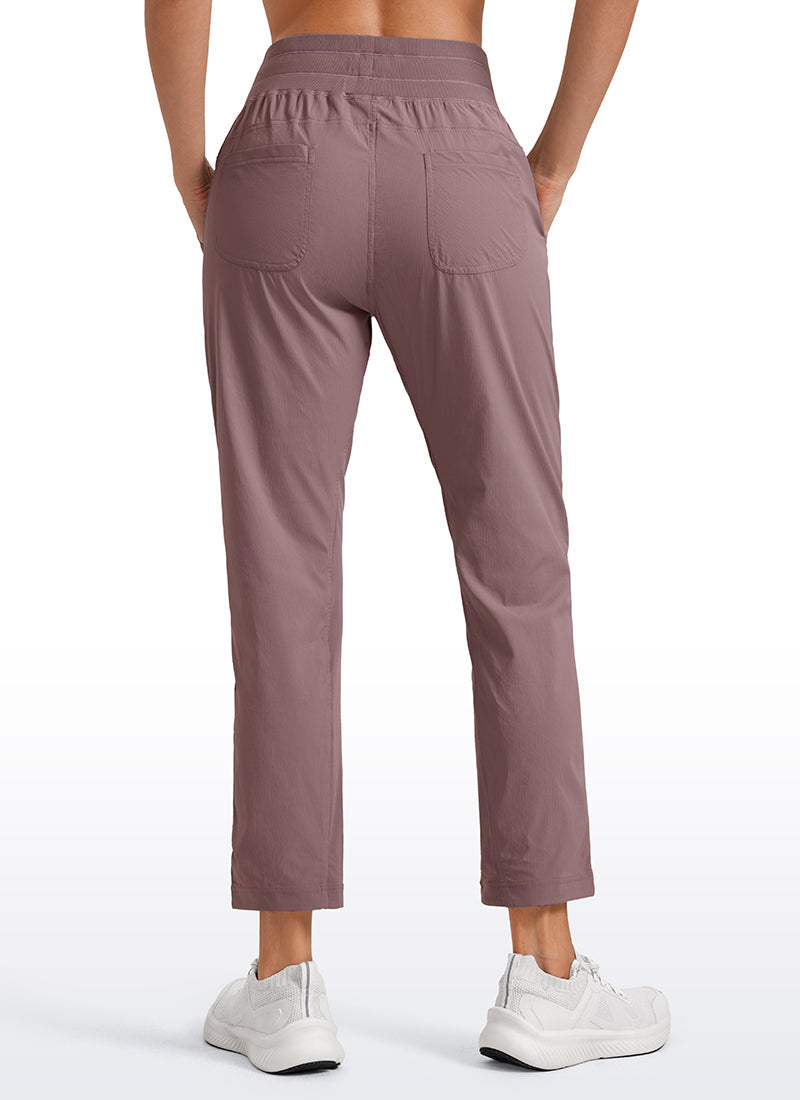 Striped Cinched Leg Pocket Pant 27''