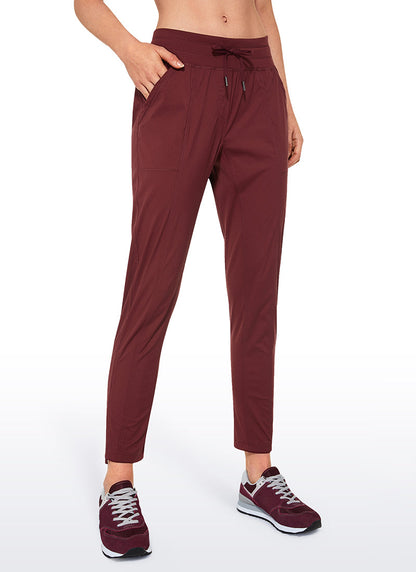 Striped Cinched Leg Pocket Pant 27''