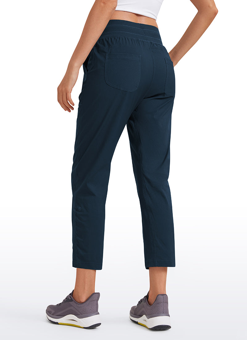 Striped Pants with Pockets 25''- Cinched Leg