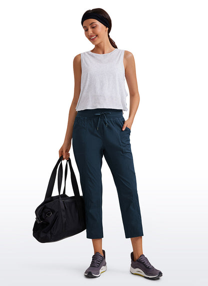 Striped Pants with Pockets 25''- Cinched Leg