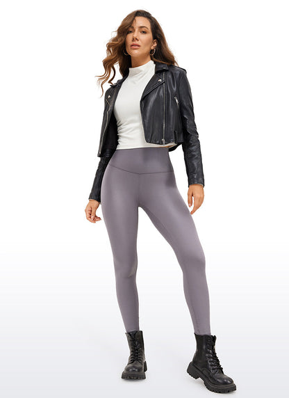 Matte Faux Leather Legging 25''