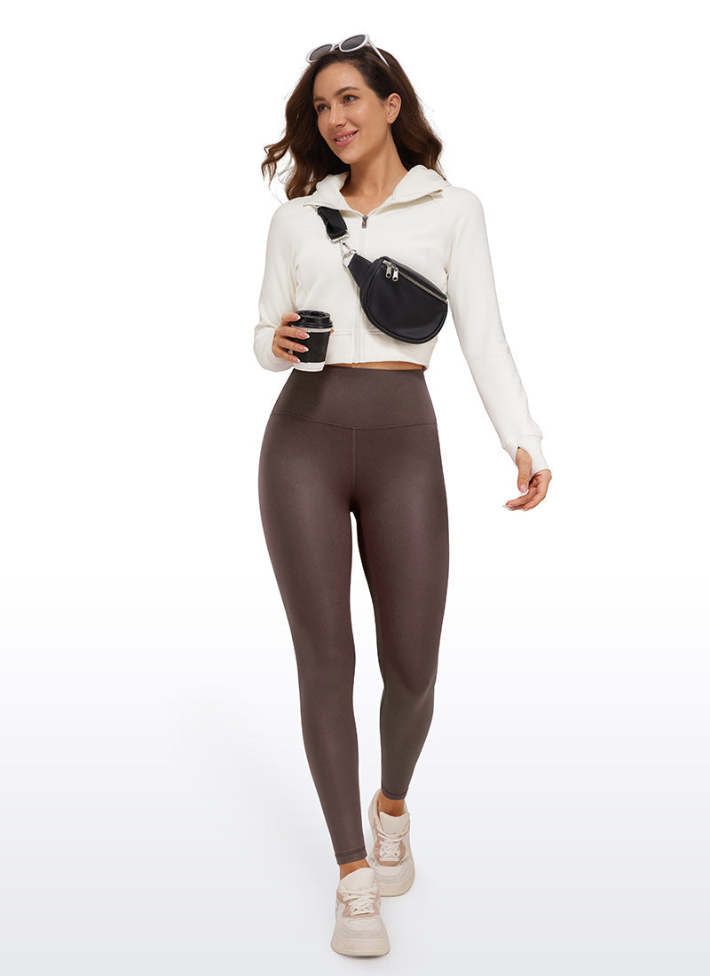 Matte Faux Leather Legging 28''