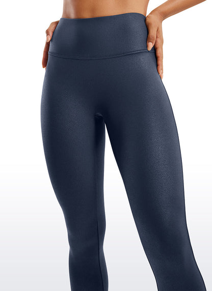 Faux Leather No Front Seam Legging 28''