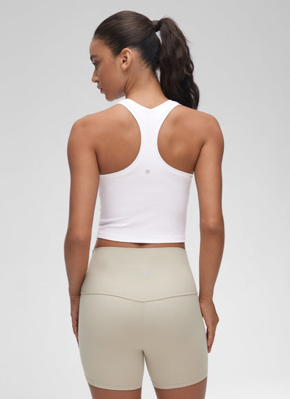 Butterluxe Cropped Racerback Tank