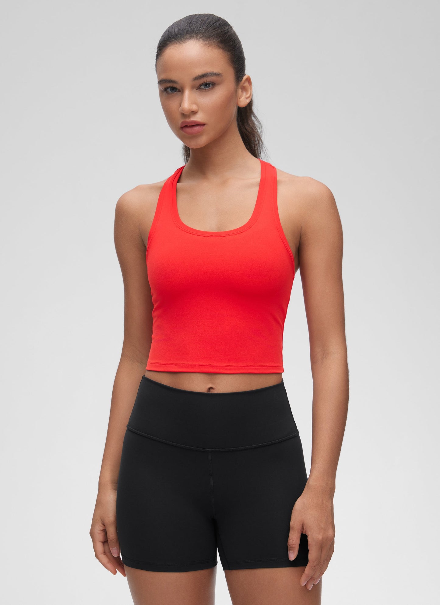 Butterluxe Cropped Racerback Tank