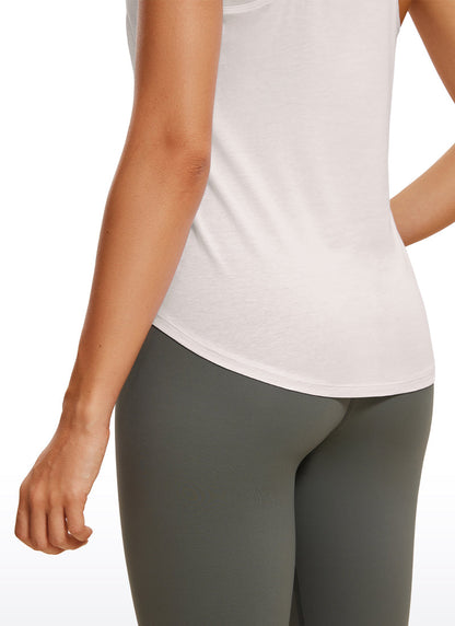 Pima Cotton Hip Length Racerback Tank