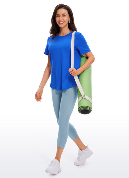 Pima Cotton Round Neck Short Sleeve