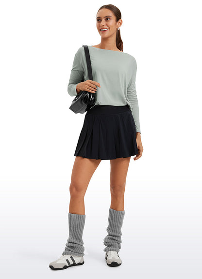 Pima Cotton Boat Neck Long Sleeve