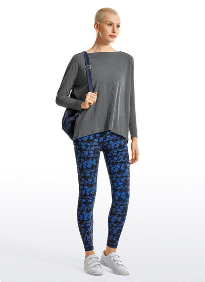 Pima Cotton Boat Neck Long Sleeve