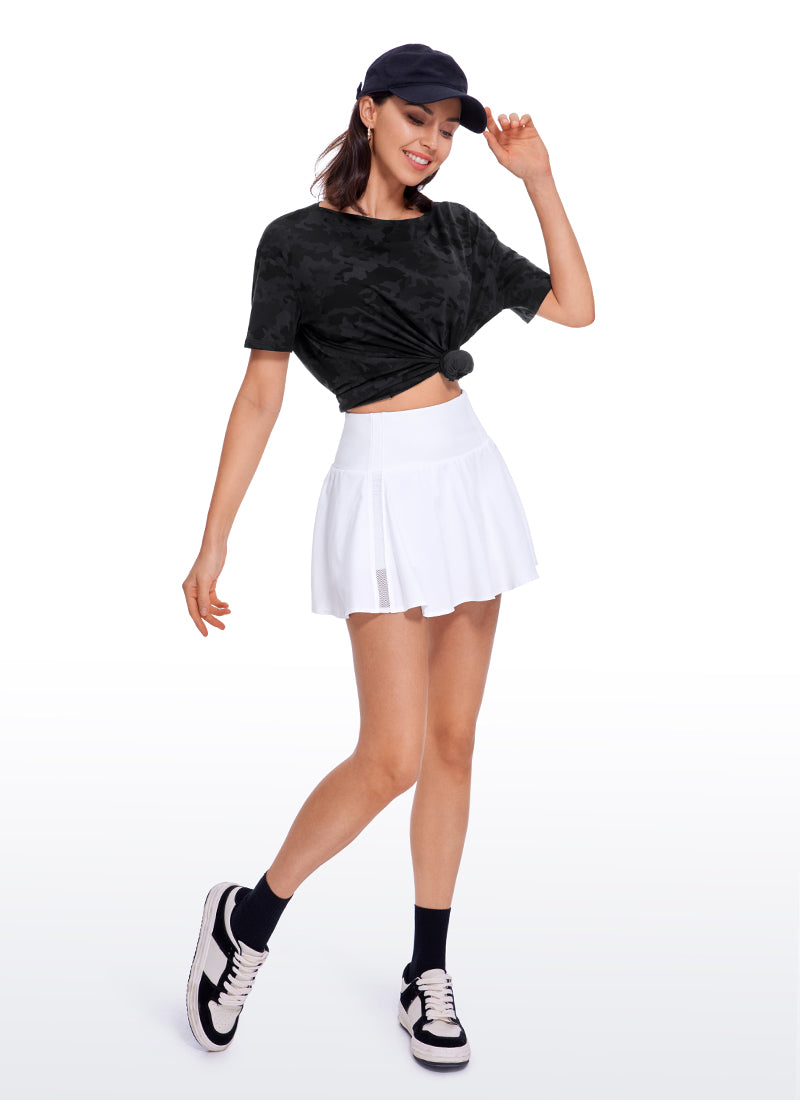 Pima Cotton Boat Neck Short Sleeve