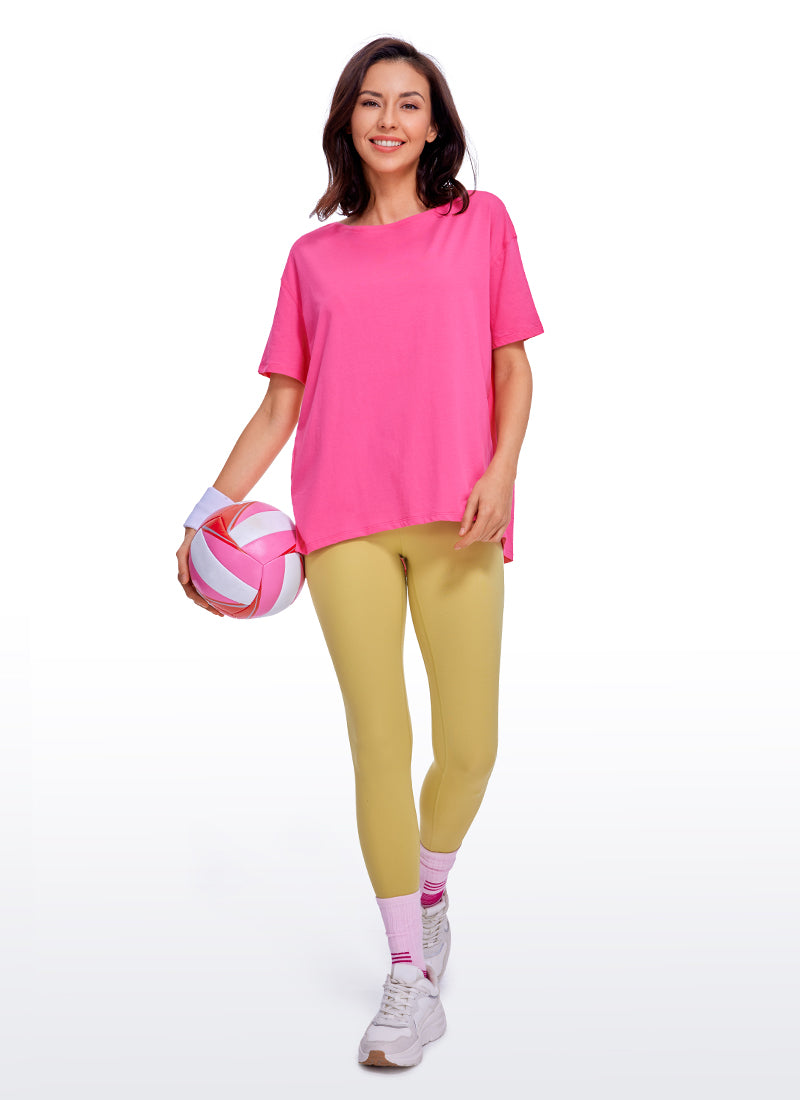 Pima Cotton Boat Neck Short Sleeve