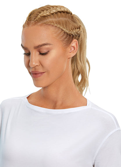 Pima Cotton Boat Neck Short Sleeve