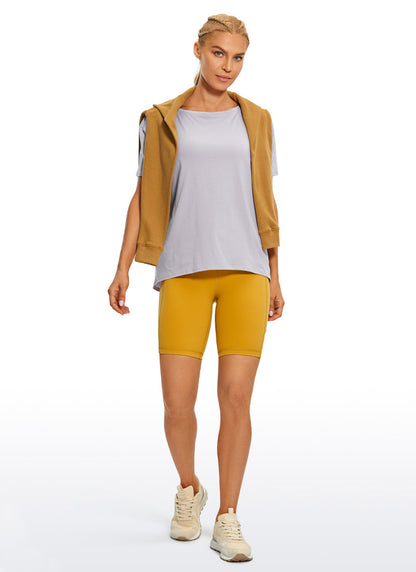 Pima Cotton Boat Neck Short Sleeve