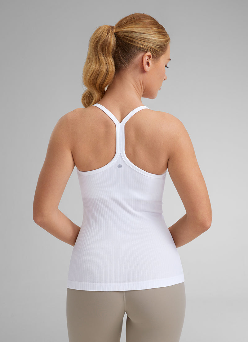 Speedy Seamless Built in Bra Pure color Tank