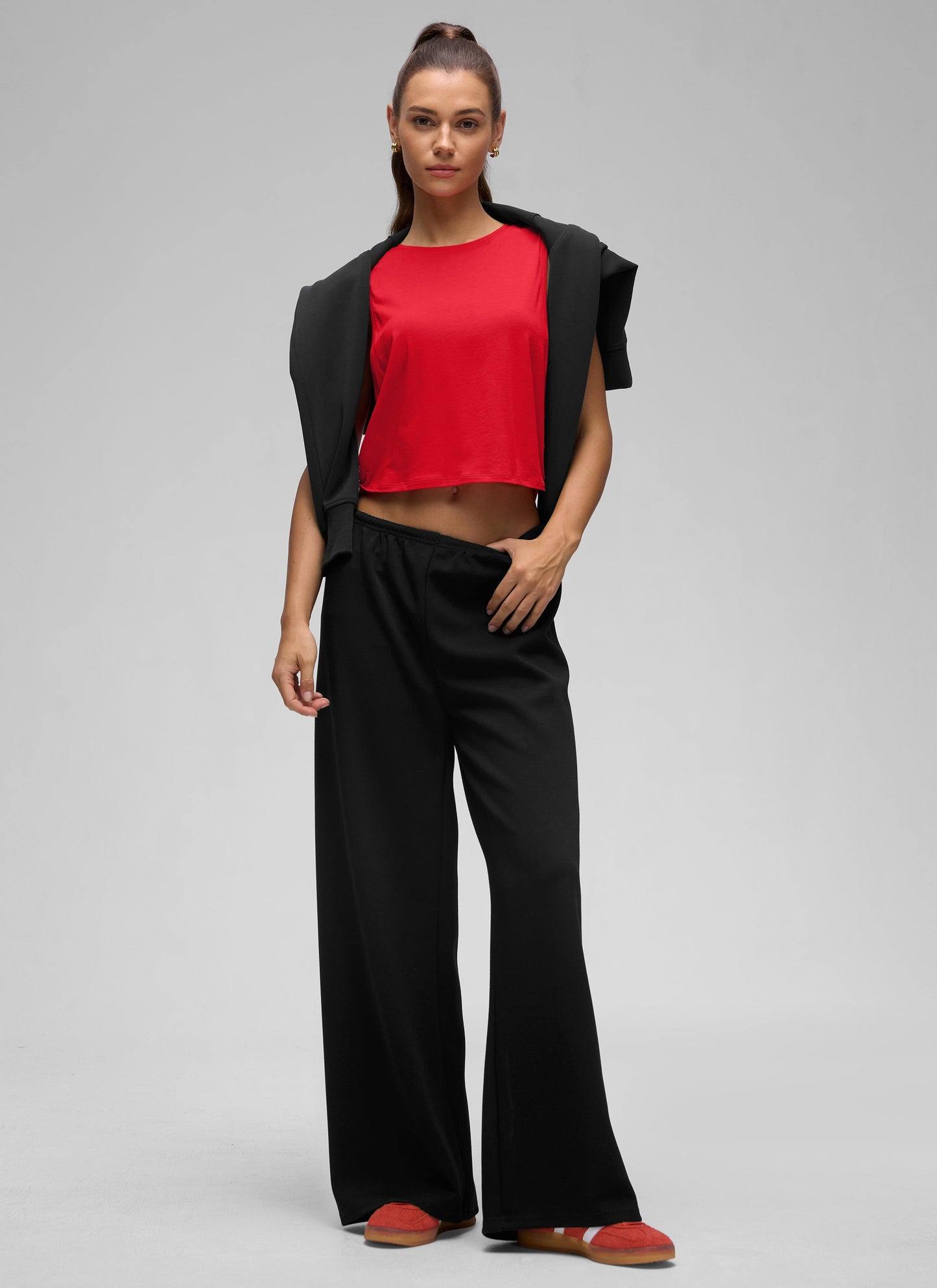 Pima Cotton Crop Deep Armhole Tank