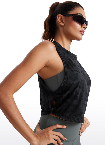 Pima Cotton Crop Tank Deep Armhole