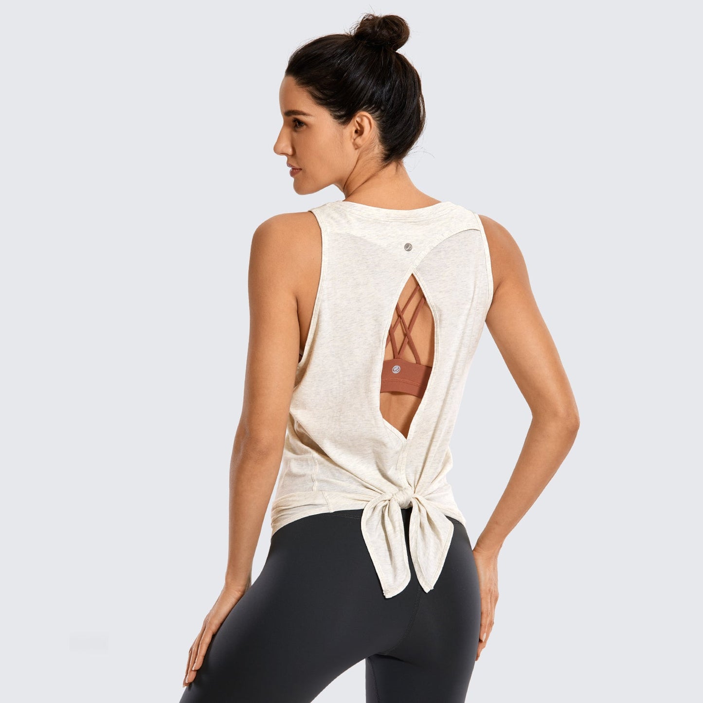 Pima Cotton Split Open Back Tank