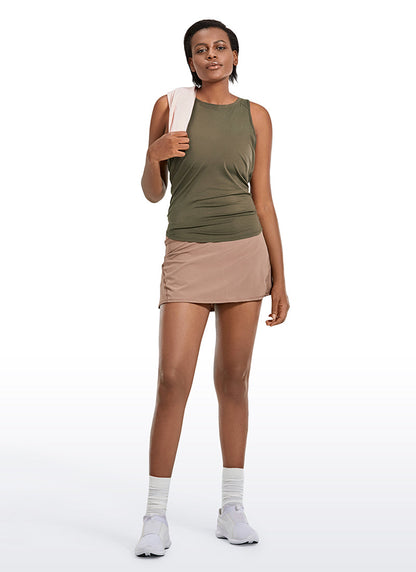 Pima Cotton Split Open Back Tank