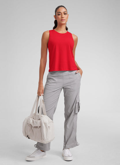 Pima Cotton Crop Round Neck Tank