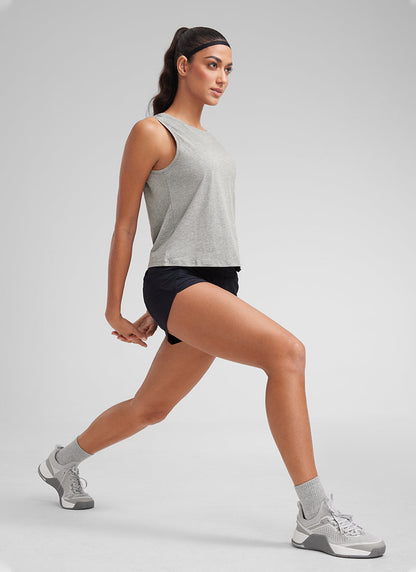 Pima Cotton Crop Round Neck Tank