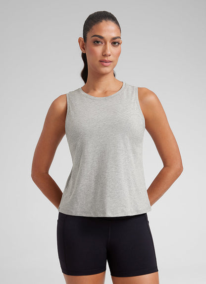 Pima Cotton Crop Round Neck Tank