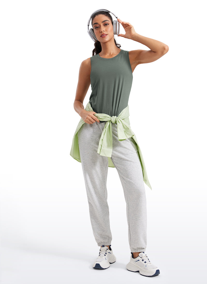 Pima Cotton Crop Round Neck Tank