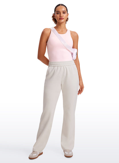 Butterluxe Hip Length Built-in Bra Tanks High Neck