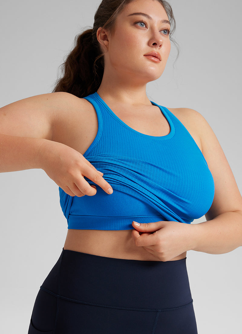 Seamless Ribbed Racerback Crop Tank