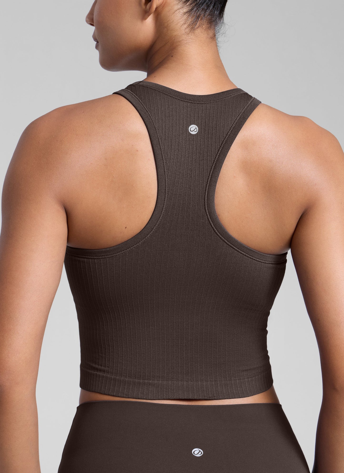Seamless Ribbed Racerback Crop Tank