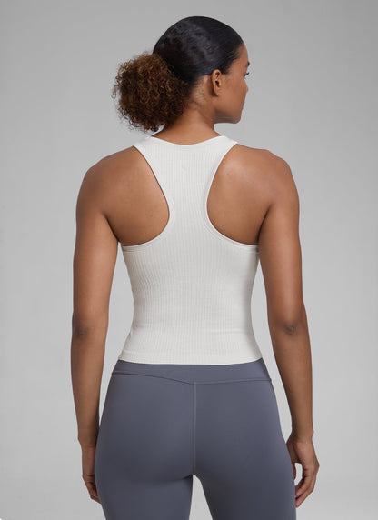 Seamless Racerback Hip Length Tank