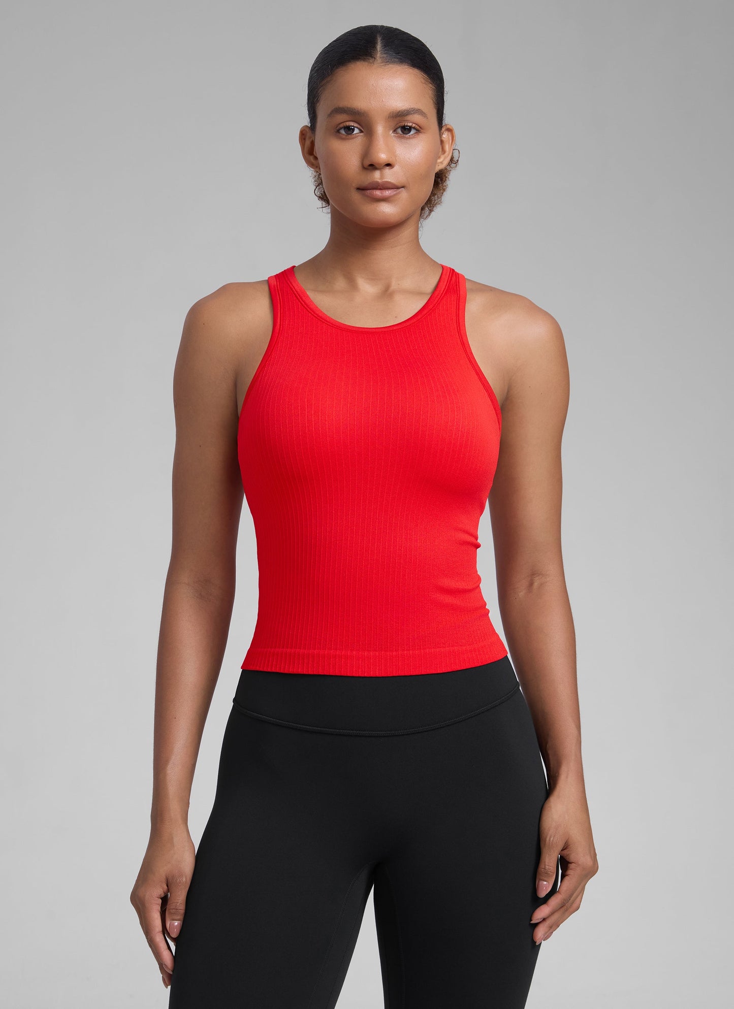 Seamless Racerback Hip Length Tank