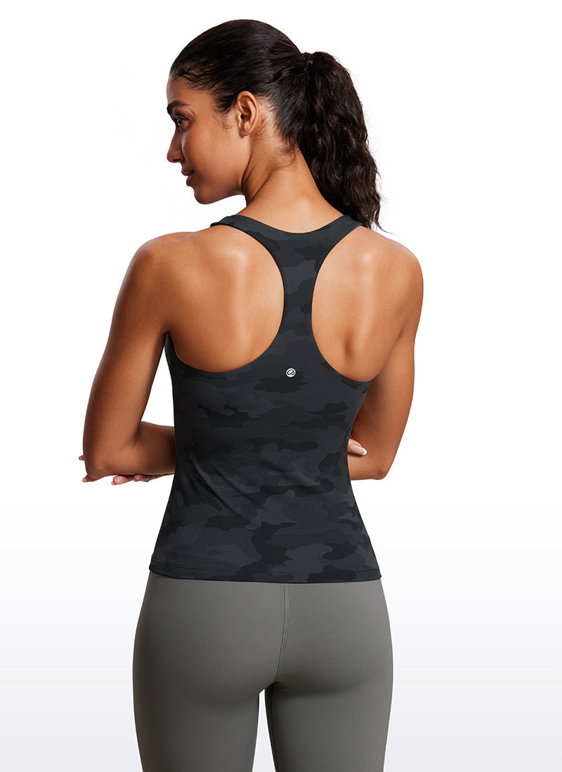 Butterluxe Waist Length Built in Bra Tank