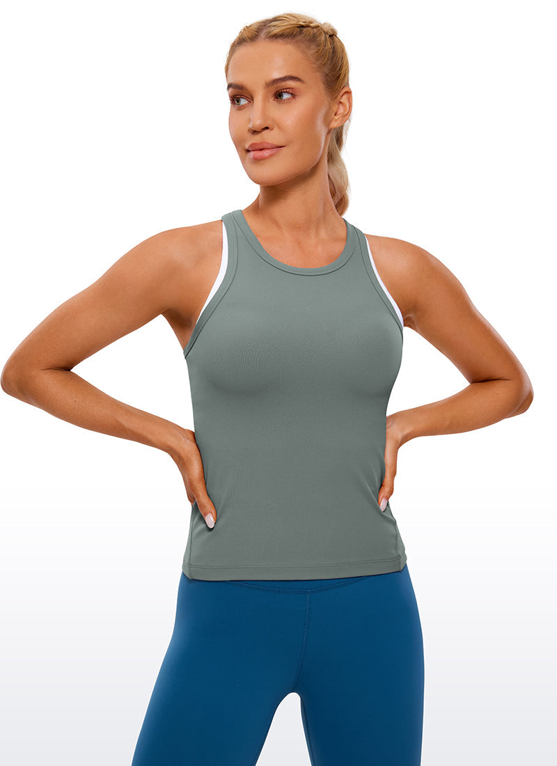 Butterluxe Waist Length  Racerback Tank