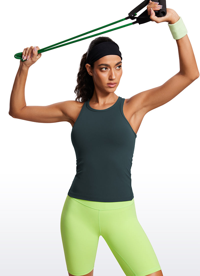 Butterluxe Waist Length  Racerback Tank