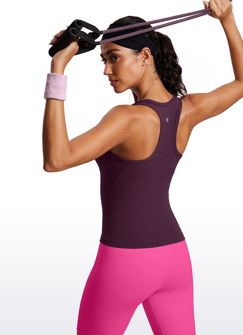 Butterluxe Waist Length  Racerback Tank