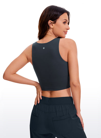 Butterluxe Cropped Wide Back Tank