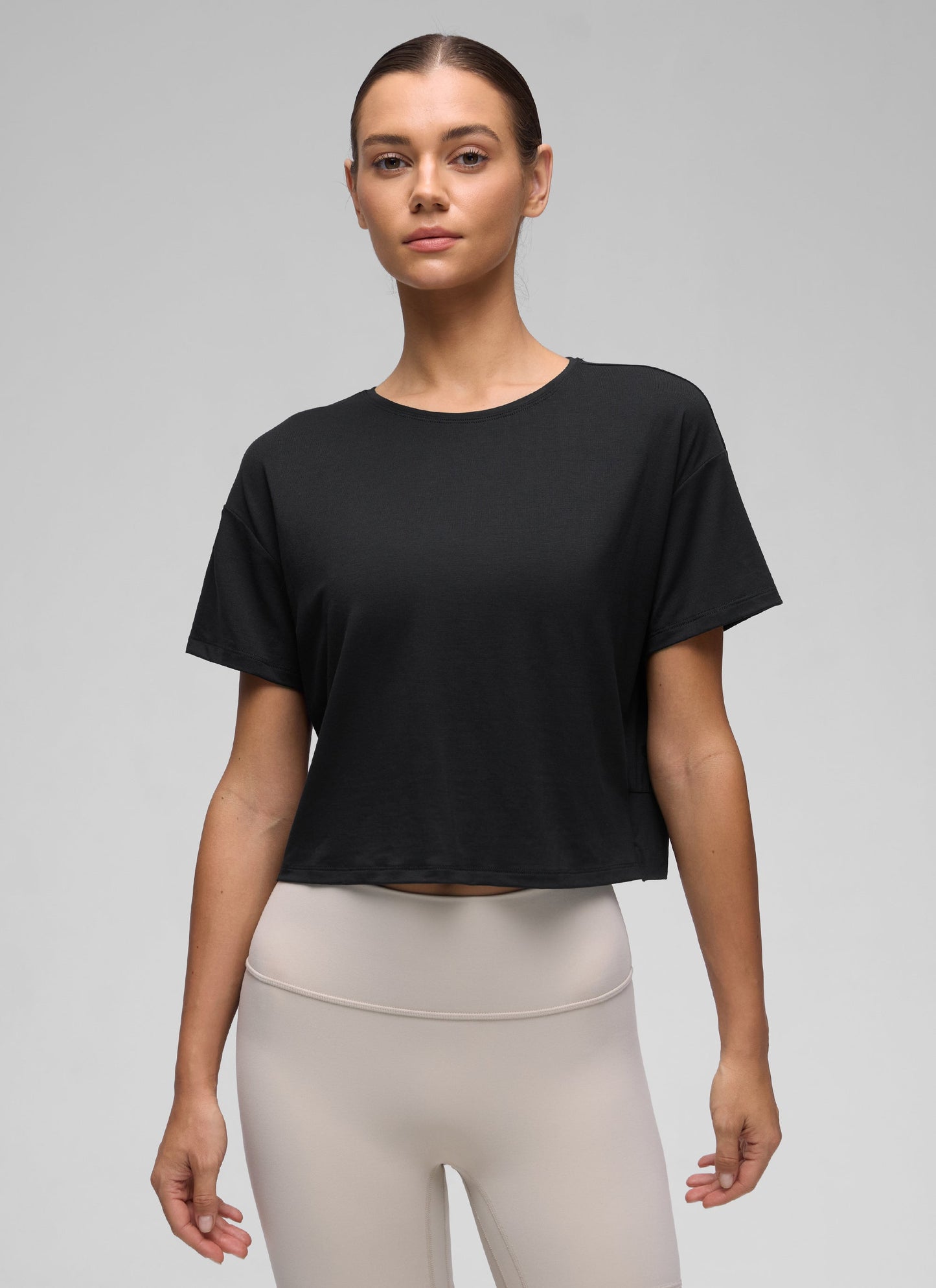 Open Back Cropped Short Sleeve