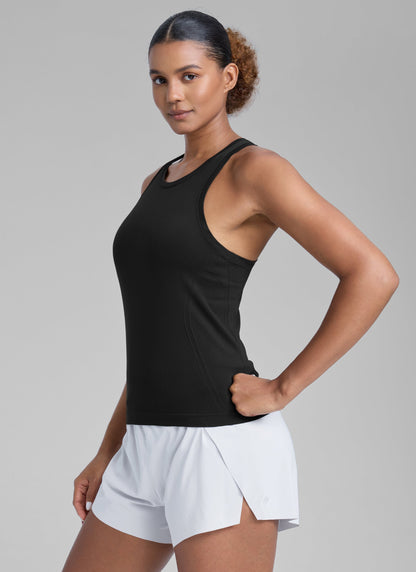Seamless Crewneck Racerback Tank