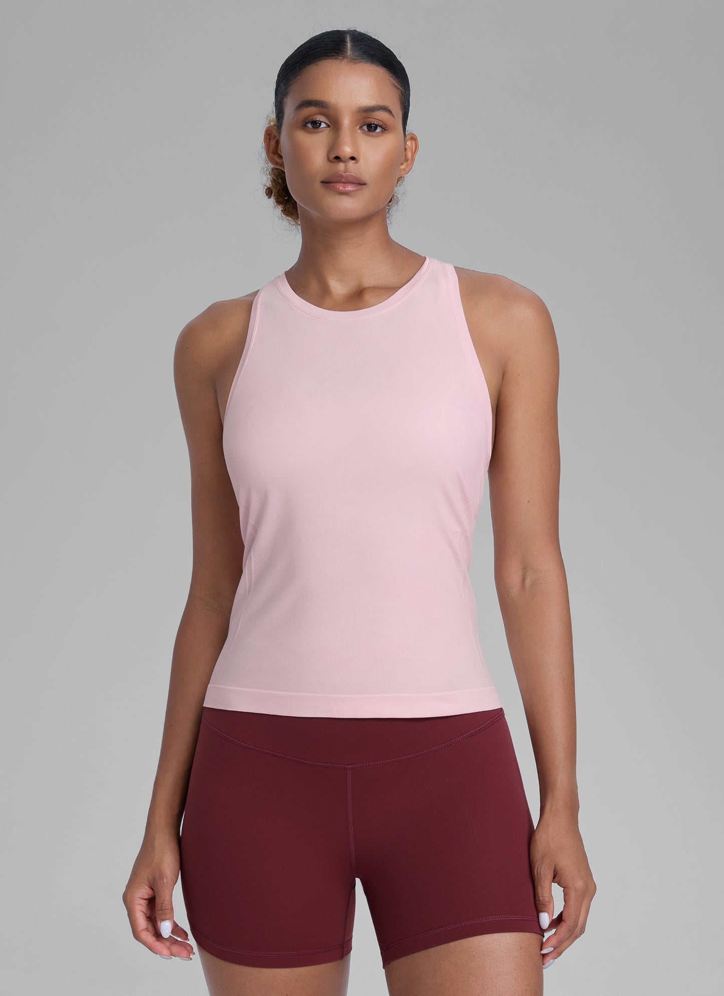 Seamless Crewneck Racerback Tank