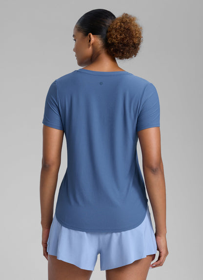 Cloudweight Crewneck Side Slit Short Sleeve