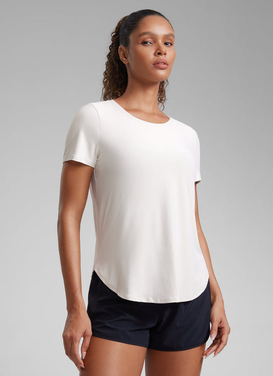 Cloudweight Crewneck Side Slit Short Sleeve