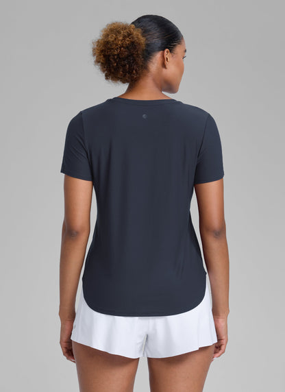 Cloudweight Crewneck Side Slit Short Sleeve