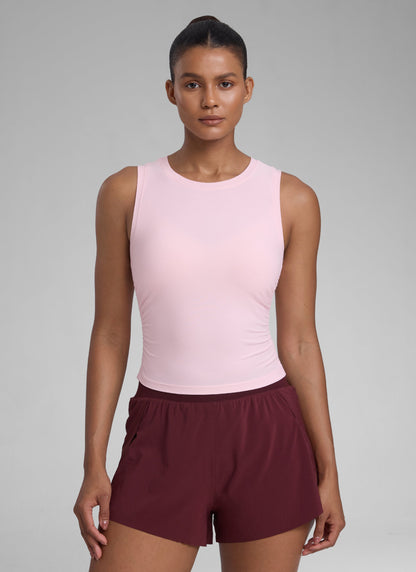 Cloudweight High Neck Ruched Tank