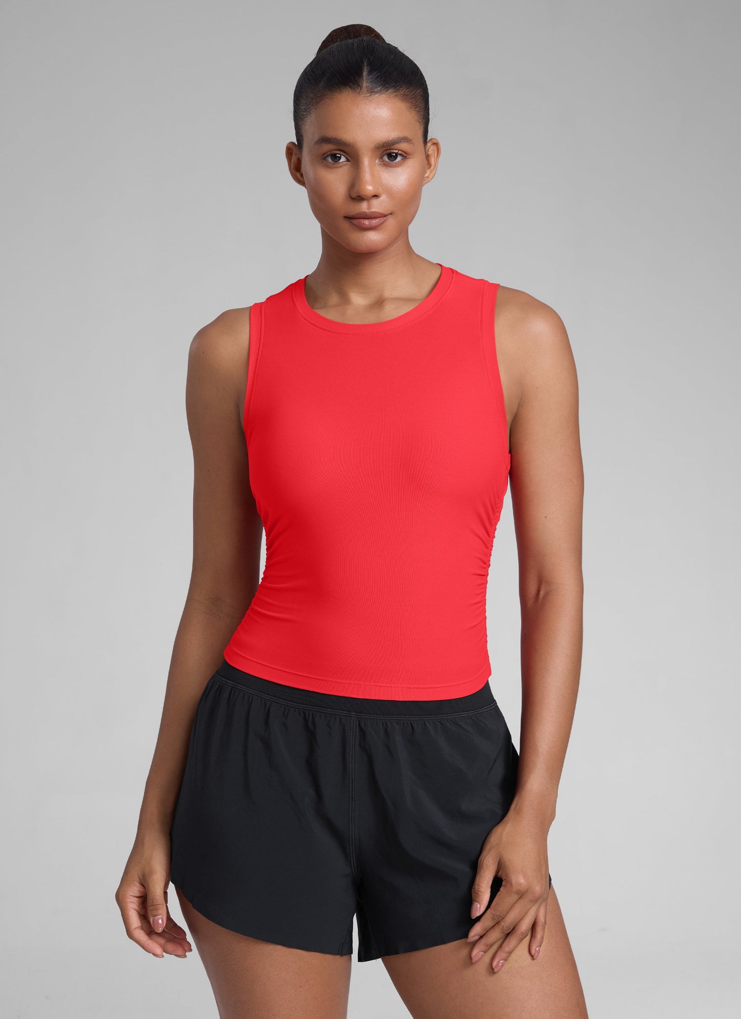 Cloudweight High Neck Ruched Tank