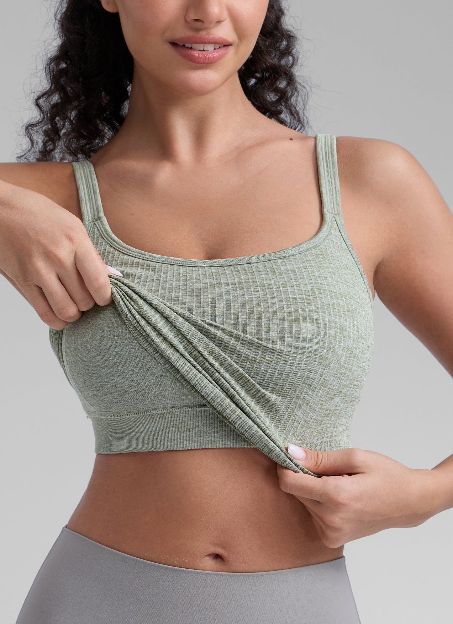 Seamless Open Back Yoga Sports Bra