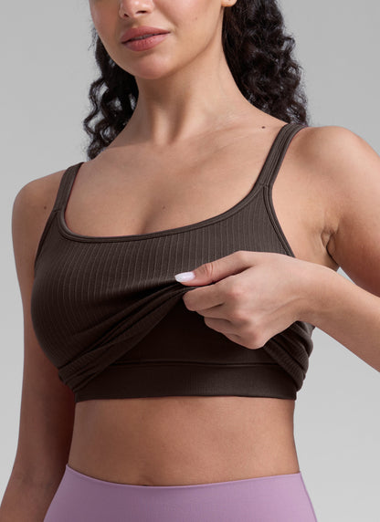 Seamless Open Back Yoga Sports Bra