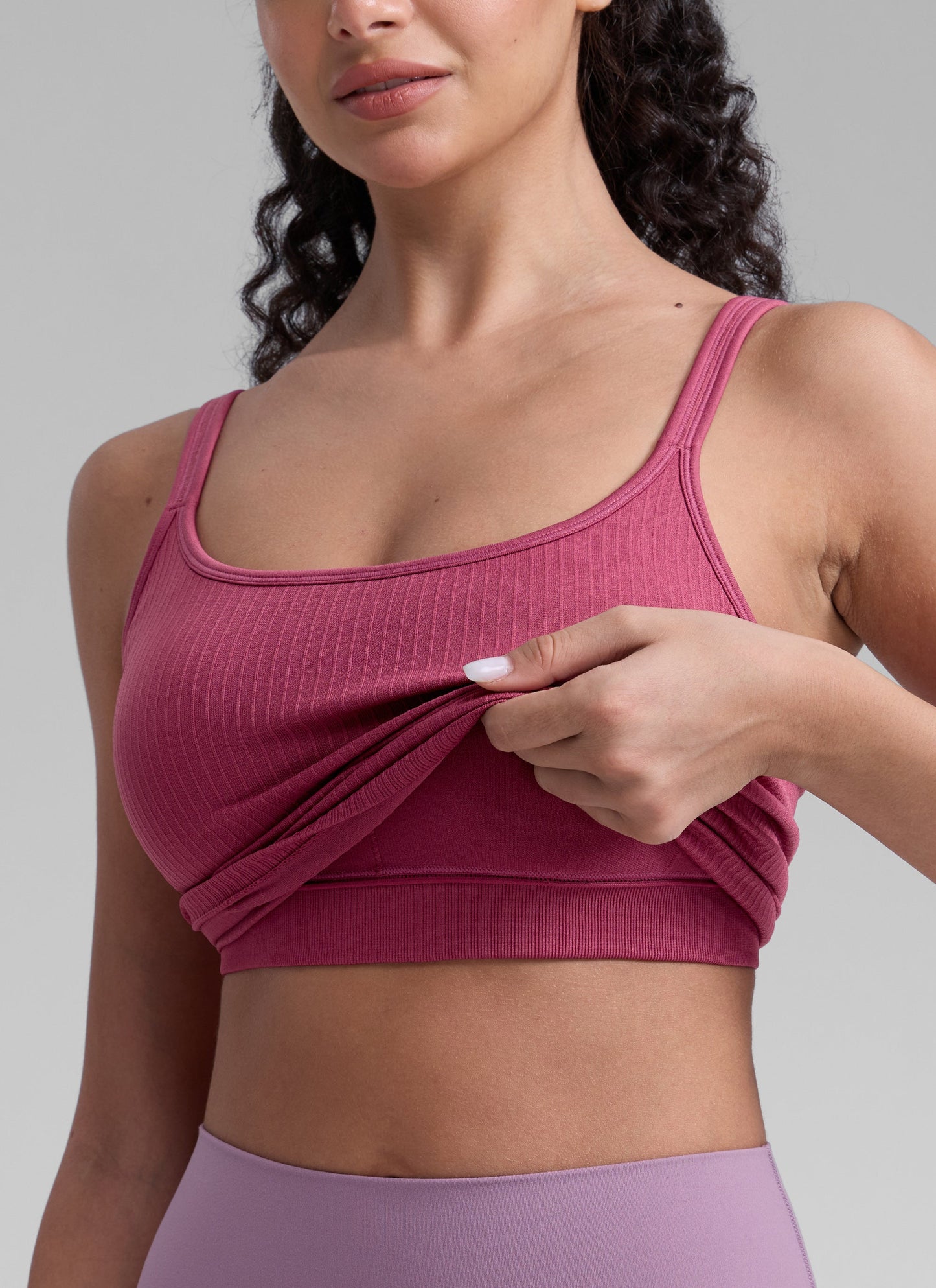 Seamless Open Back Yoga Sports Bra
