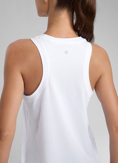 Poly Cotton-Blend Racerback Tank