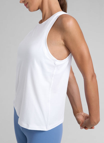 Poly Cotton-Blend Racerback Tank